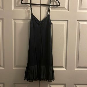 Free people NWT flowy 2 tone tank style navy blue dress with cute hem